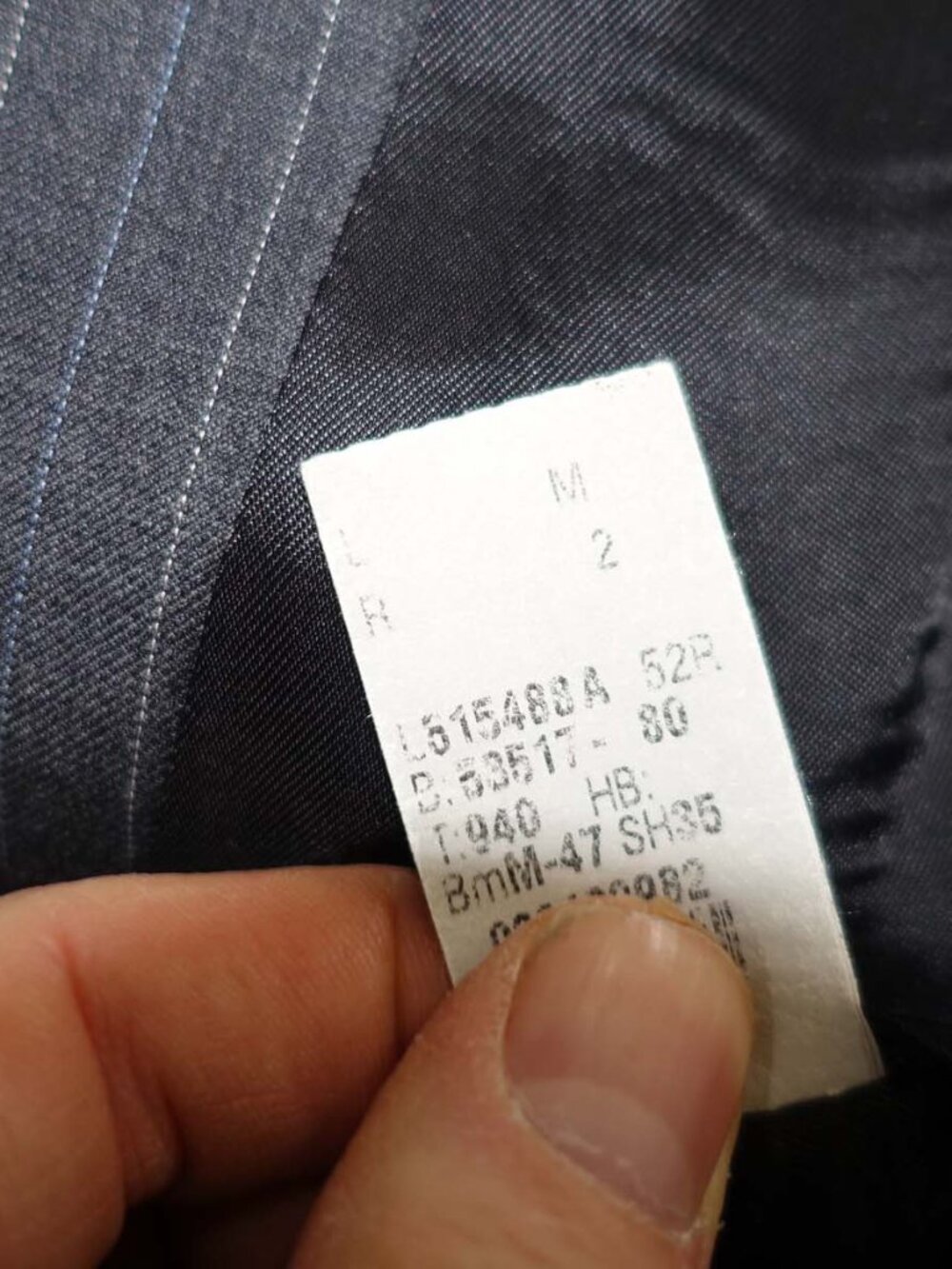 Lauren Ralph Lauren Men's 2 Button Suit Size 52 Regular 48 x 30 Charcoal Gray R - Picture 13 of 13